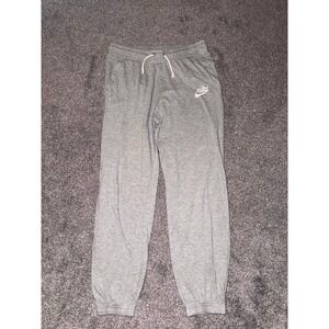 Nike Women's Heather Grey Jogger Sweatpants w/ Drawstring Size Small